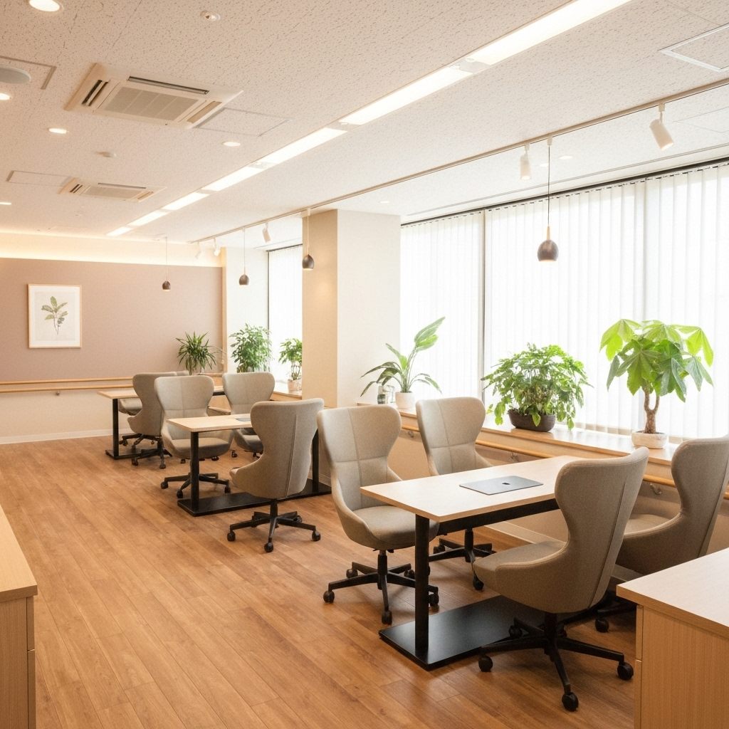 Customer consultation area at SSN REPAIRS for discussing repairs and 30-day warranty